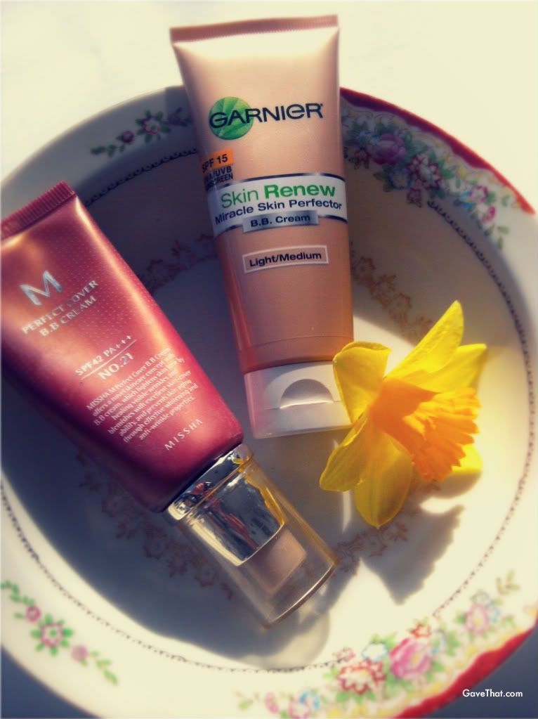 BB Creams by MISSHA and Garnier review
