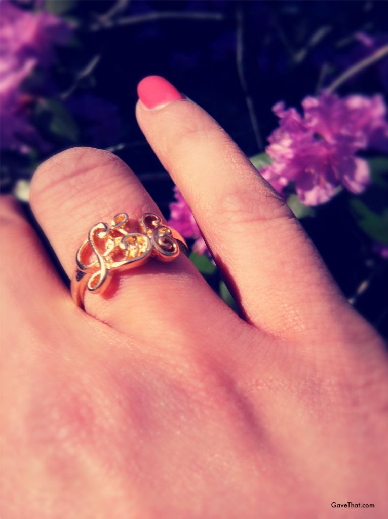 Dainty gold ring by Laura Zooey of Cam and Zooey