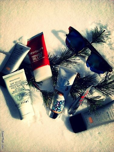 Picking Out Some Favorite Sunblocks for the Slopes including BB Creams Primers and Broad Spectrum Sunscrean by Gift Style Blog Gave That