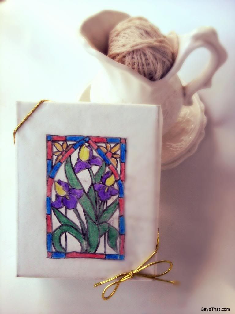 A Spring Stained Glass DIY Gift Wrap Style That Is Easy To Make Fast by Gift Style Blog Gave That