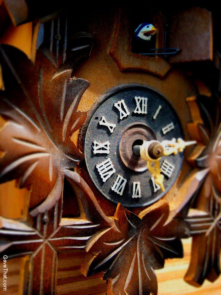 Wooden coo coo clock