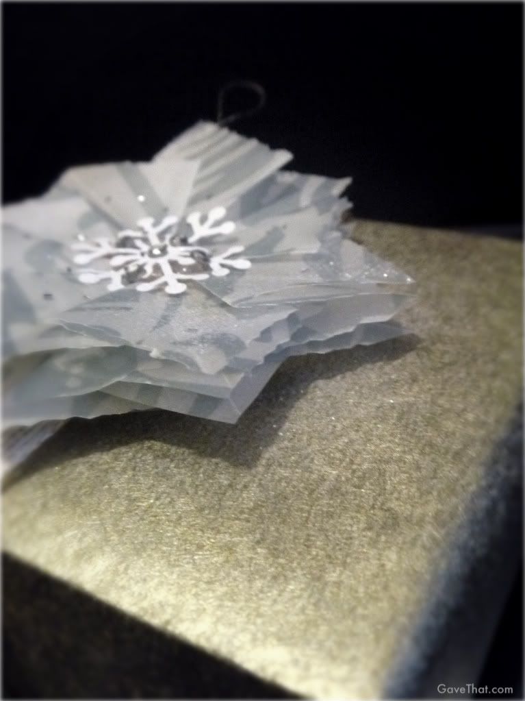 mam for gift wrap blog gave that origami velum star ornaments