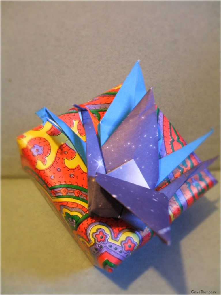 mam for gift wrap blog gave that origami paper cranes gift wrap look