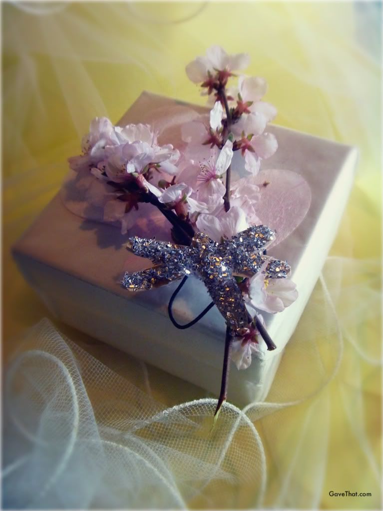 mam for gift wrap blog gave that cherry blossom glitter dragonfly gift wrap 