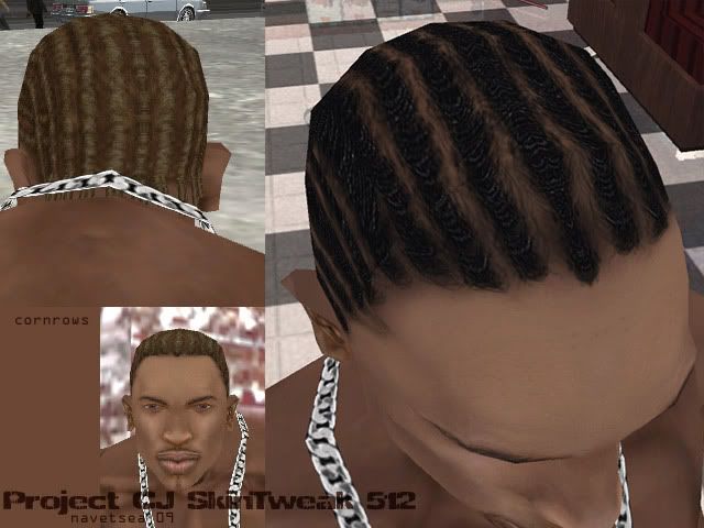  too reduce the sharpness, however the black cornrows looks great