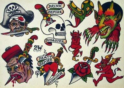 Mod The Sims - Sailor Jerry Vintage Tattoos that Really Stick!