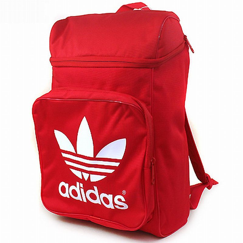 ADIDAS BACKPACK CLASSIC RedWhite canvas daypack college school sports new