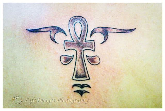 Ankh tattoos are very simple