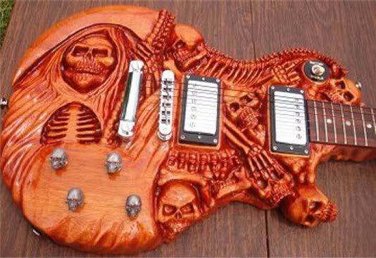 carved guitar