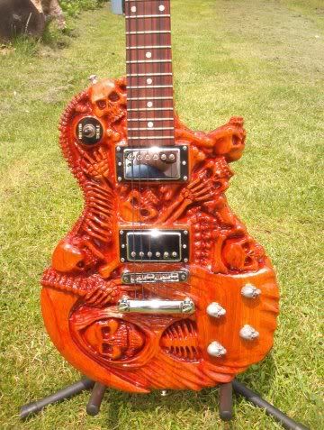 carved guitar