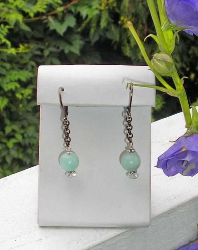 Amazonite Bead Earrings Project on http://community.making-jewelry.com