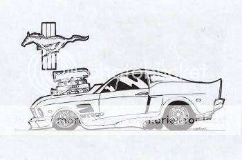 How to draw a 2006 ford mustang gt #9