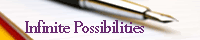 Infinite possibilities-A writer's guild banner