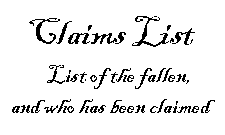 Claims List