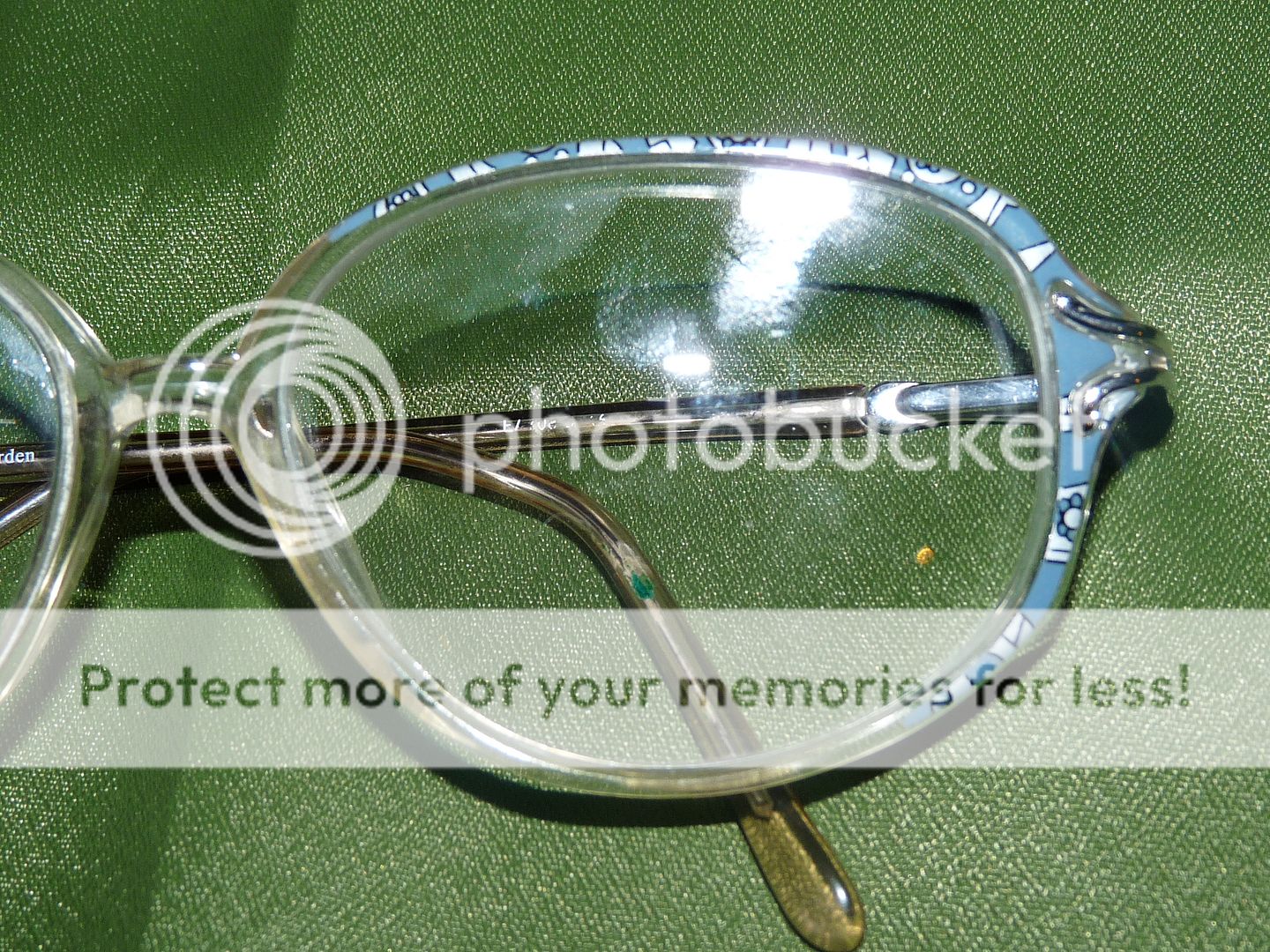 Vtg Womens Eyeglass Frames Plastic Elizabeth Arden Blue