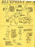 The original Brodax Beatles Cartoon Show blueprints for John and Paul