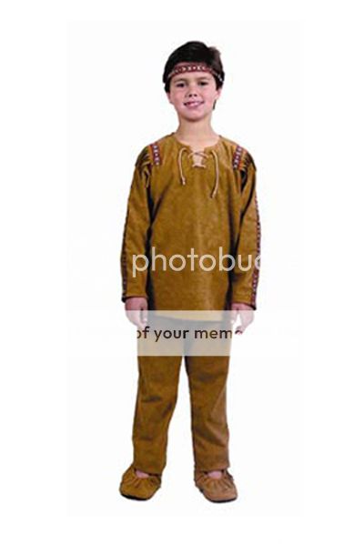 Native American Indian Brave Boy Costume Child 00544
