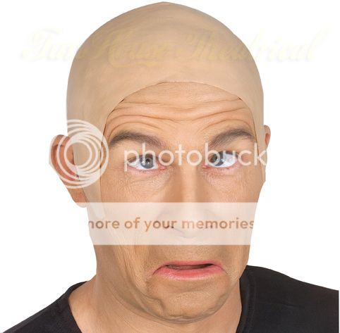 Bald Head Cap Novelty Soft Latex Costume Accessory 661