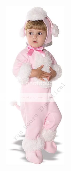 Pink Poodle Costume EZ on Rompers Newborn Infant 81219