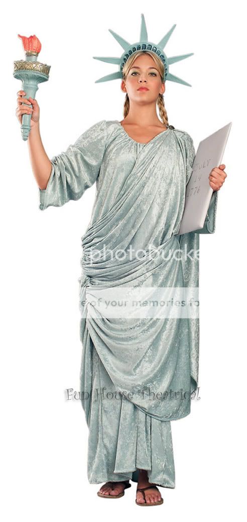MISS STATUE OF LIBERTY COSTUME Theatrical Quality 90873  