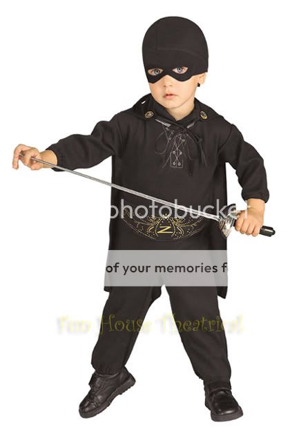 Zorro Halloween Costume Fleece Masked Man Romper Jumpsuit Infant 885300