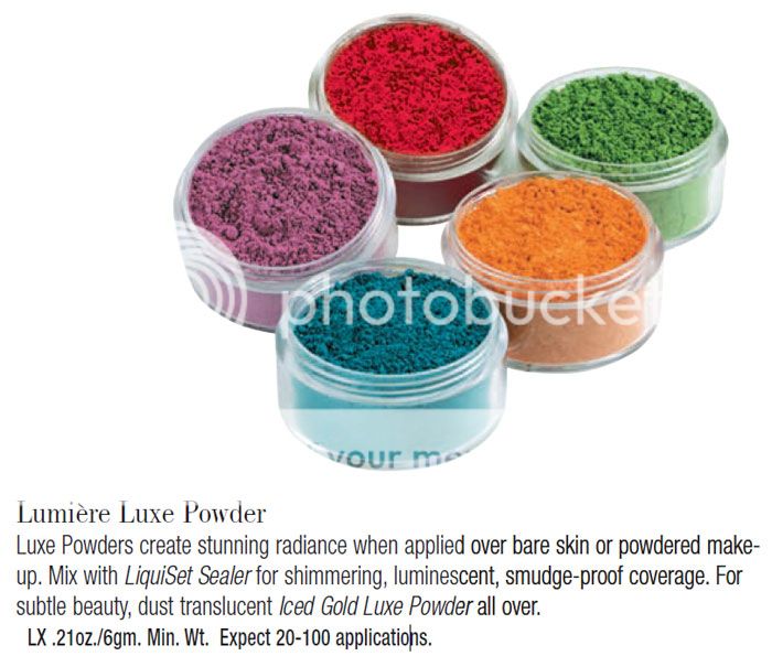 Lumiere Luxe Powder Ben Nye Theatrical Makeup Series LX  