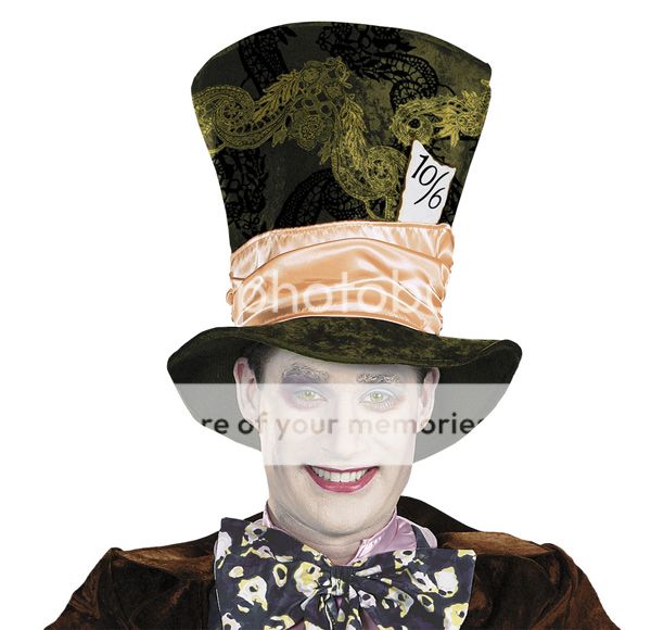 Disney Alice in Wonderland Mad Hatter Hat Licensed Movie Halloween