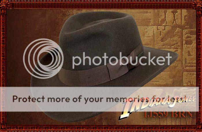 CLASSIC INDIANA JONES CRUSH WOOL FELT FEDORA HAT IJ559  