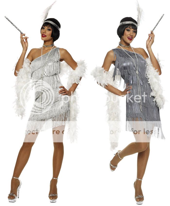 1920s Dazzling Flapper Halloween Costume 20s Style Dress Adult Woman