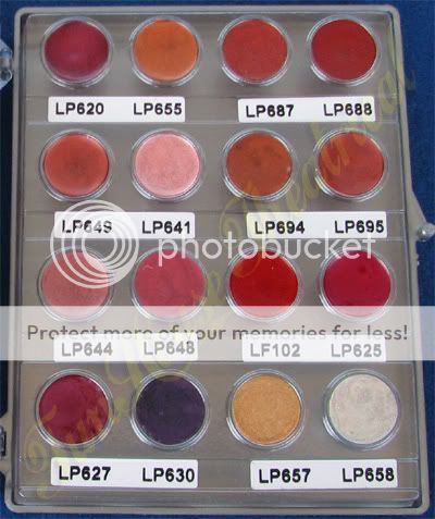 Lip Rouge 16 Color Mini Palette Kryolan Makeup 1206  