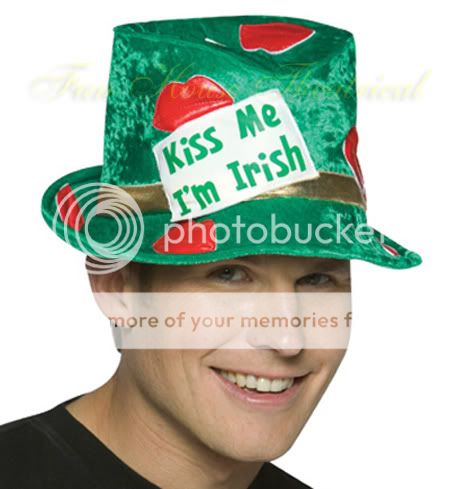 ST PATRICKS DAY IRISH LEPRECHAUN HAT Kiss Me Adult 6025  