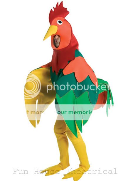 Rooster Halloween Costume Deluxe Animal Mascot Foam Bodysuit Adult 6502