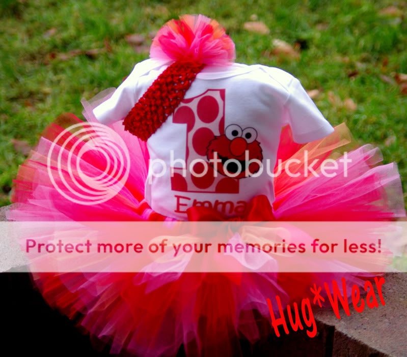 Custom Birthday Elmo Tutu 6m 12m 18m 2 6x All ages  