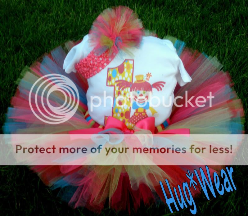 Custom Circus Carnival Birthday Tutu 6m 12m 18m 2t 6x  