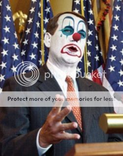 created image of U.S. House Speaker Boehner as a clown