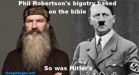 created image comparing Phil Robertson and Hitler