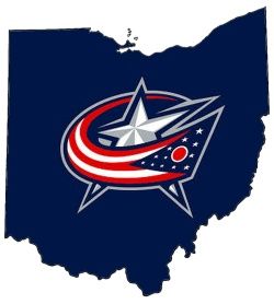 CBJ logo on a blue colored state of ohio