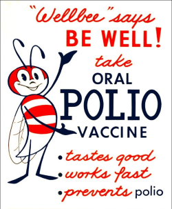 CDC Poster from the 1950s to vaccinate children against polio