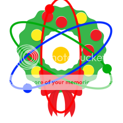 created clipart of an atom wreath