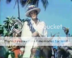 screencap of Jack Lord hosting the Aloha Floral Parade in 1979 on CBS