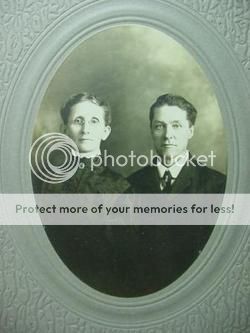 Undated photo of My 3rd great grandfather Jonathan Lydick (1846- 1914) and his wife Anna Marie (1852 – 1944)