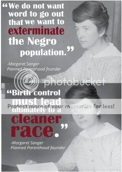 image of two Margaret Sanger quote memes that are wrong