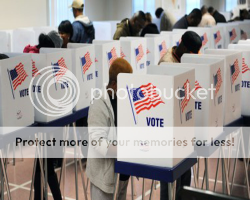 image of people voting