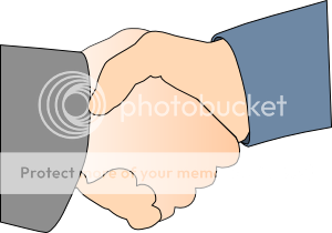 Clipart of a hand shake
