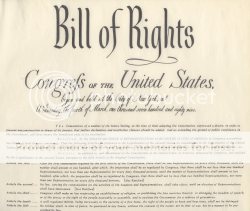 Image of actual Bill of Rights