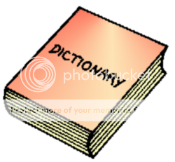 a book with the title of Dictionary
