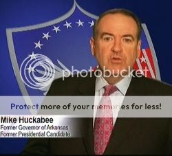 screen grab of Huckabee advert