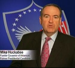 screen grab of Huckabee advert