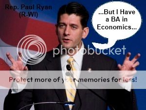 Rep. Paul Ryan has a BS in Economics