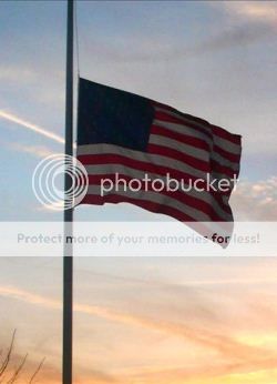 image of US Flag at Half-staff